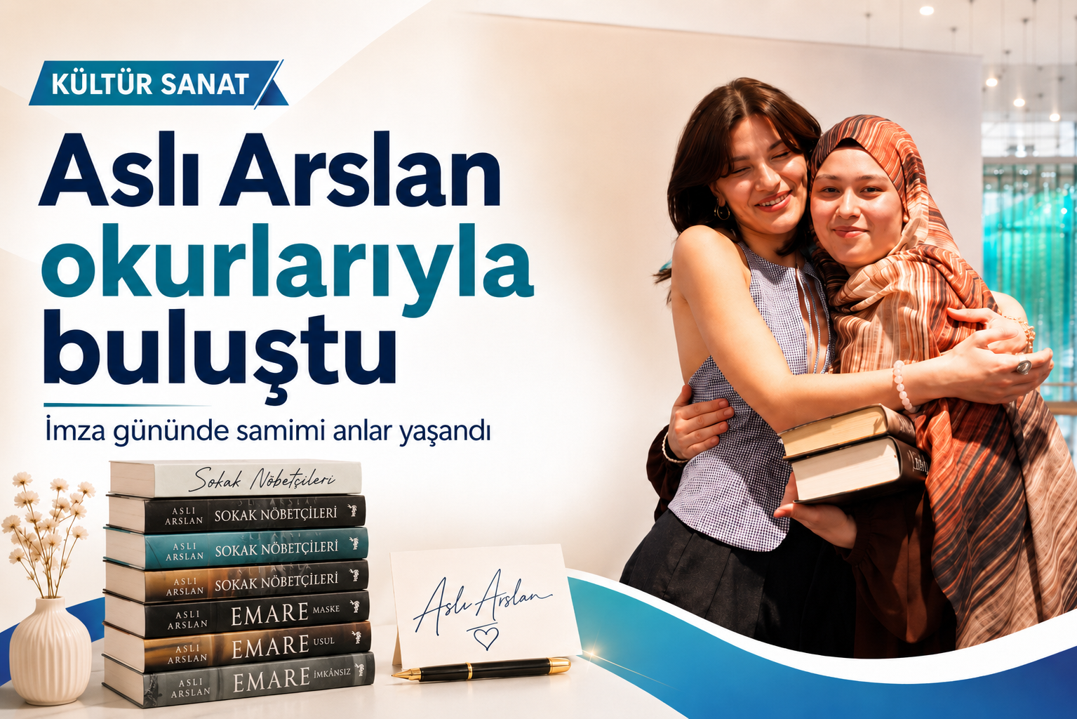 İmza günü yoğun ilgi gördü